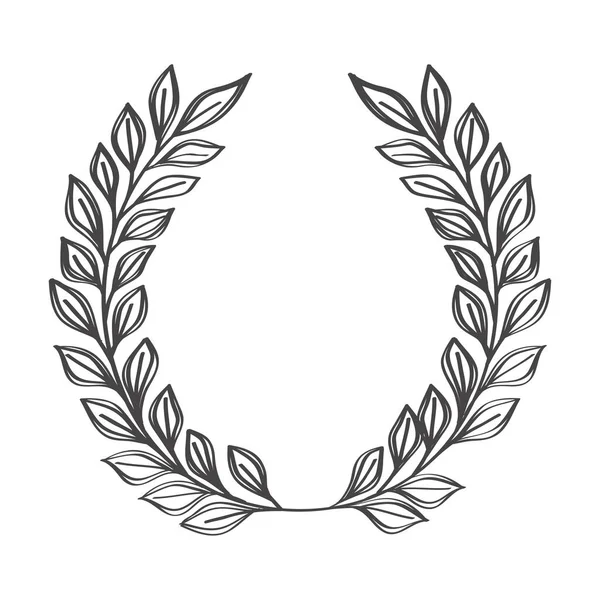 Isolated laurel wreath — Stock Vector