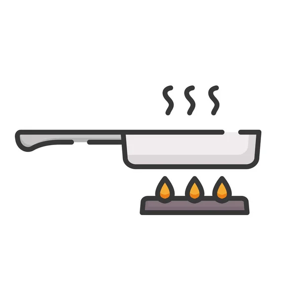 Сковородка для кухни — стоковый вектор