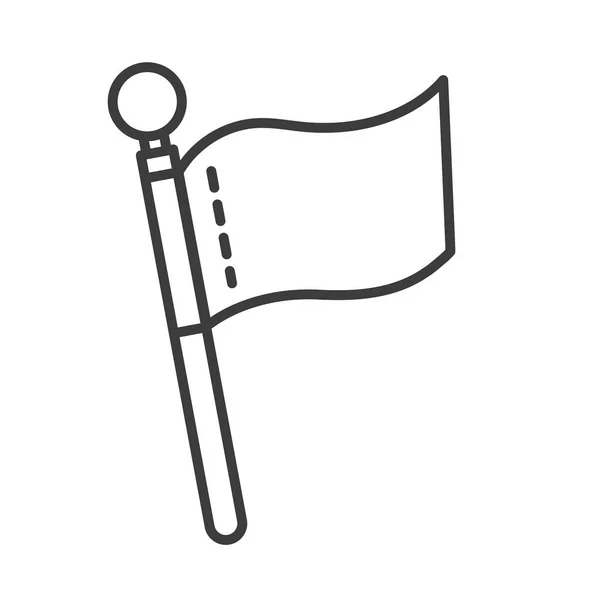 Ikona vlajky vítěze — Stockový vektor