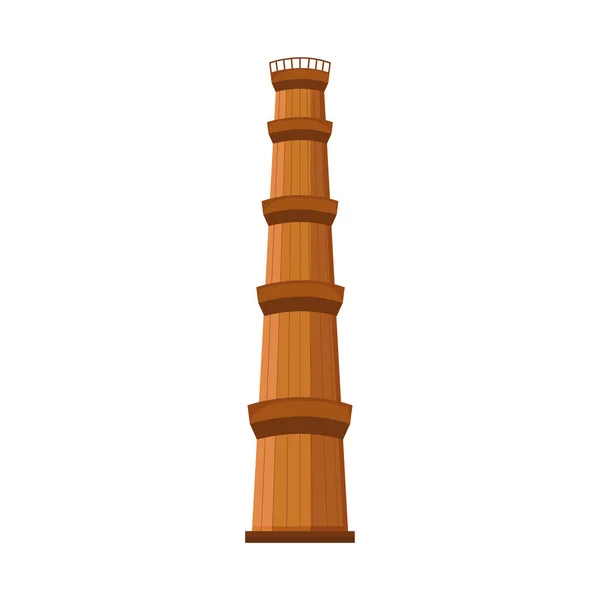 Indio Qutub Minar de Delhi — Archivo Imágenes Vectoriales