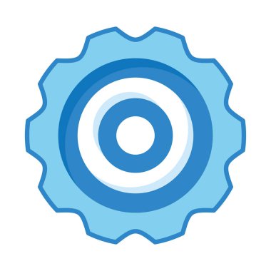 İzole edilmiş dişli simgesi