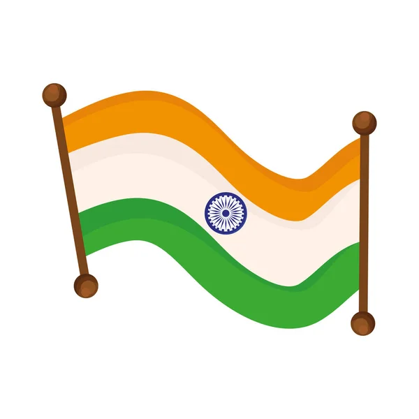 Indische vlag spandoek — Stockvector