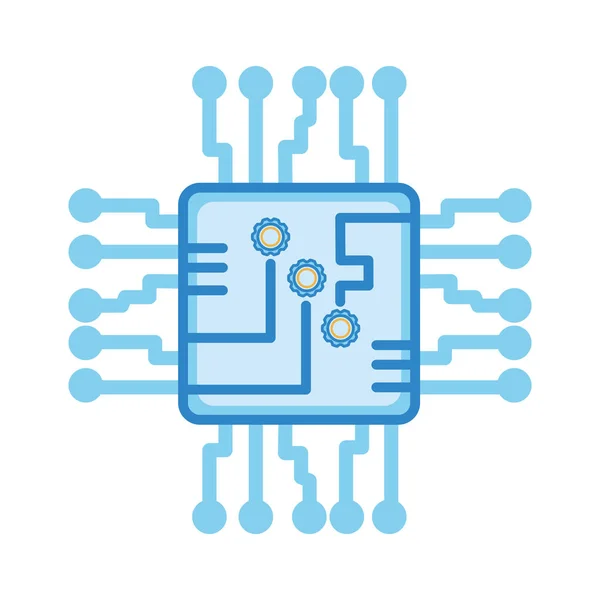 Icône de carte de circuit — Image vectorielle