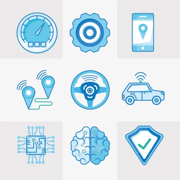 Ulaşım ve araç sembolü koleksiyonu