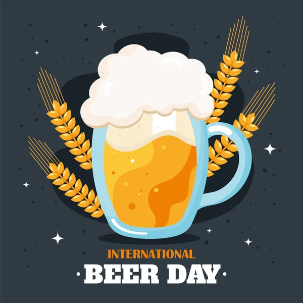 Διεθνής ημέρα μπύρας — Διανυσματικό Αρχείο