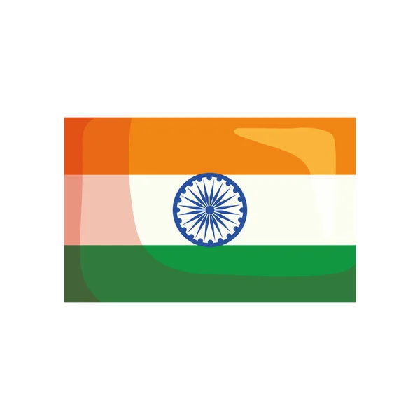 Nationale vlag van India — Stockvector