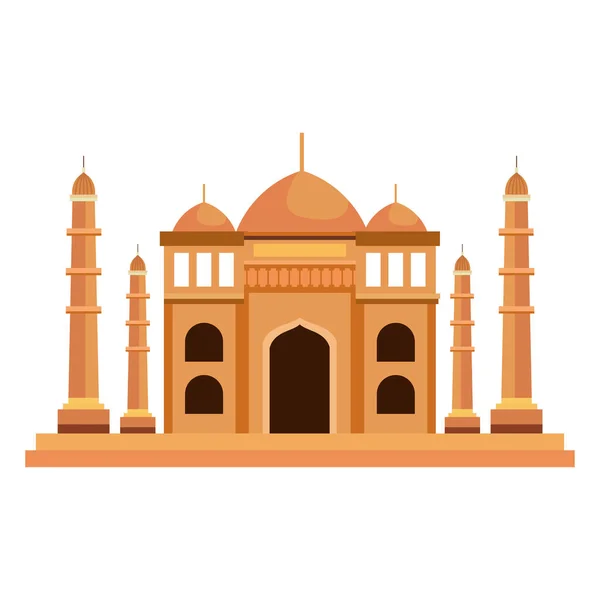 Indian taj mahal — Stock Vector