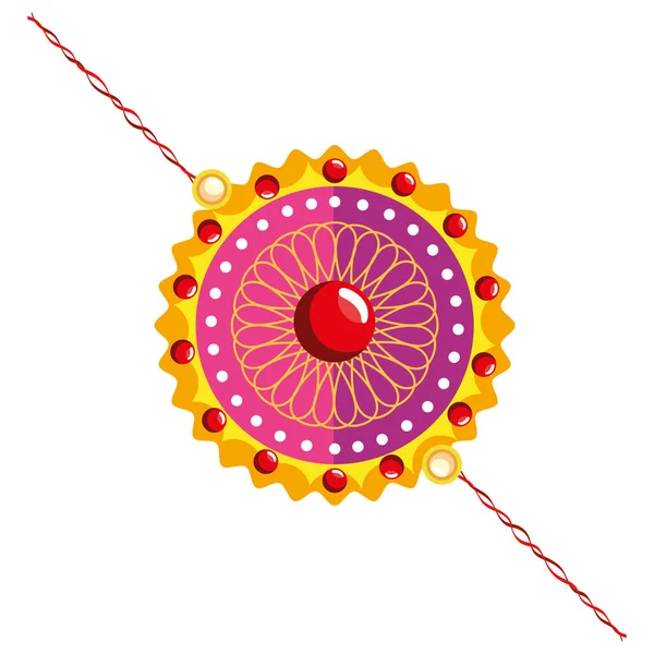 Bracelet raksha bandhan rose — Image vectorielle