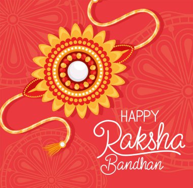 Turuncu bileklikli mutlu raksha bandhan