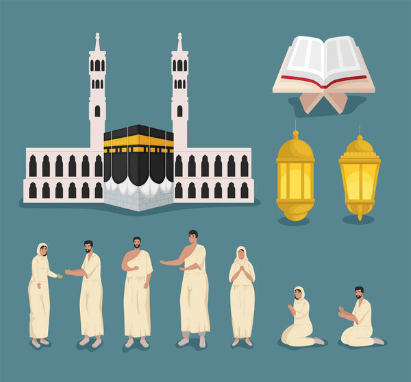 Hajj mabrur icon collection