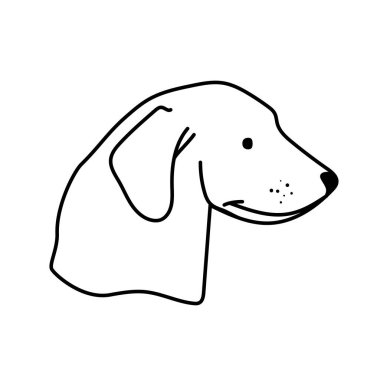 dog profile line style