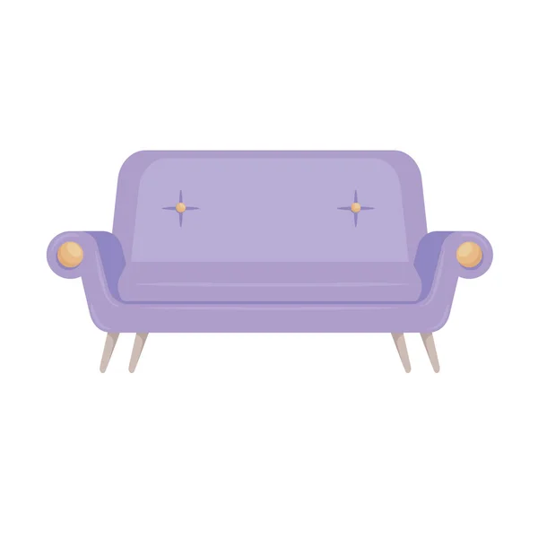 Sofa livingroom furniture — Stock Vector