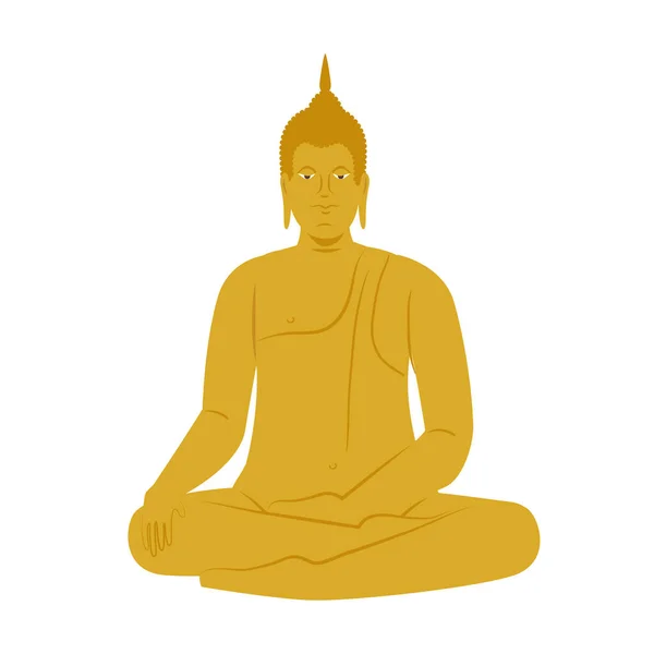 Golden buddha monument — 스톡 벡터