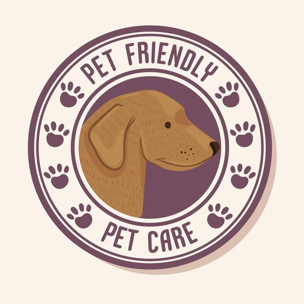 Seal pet friendly — ストックベクタ