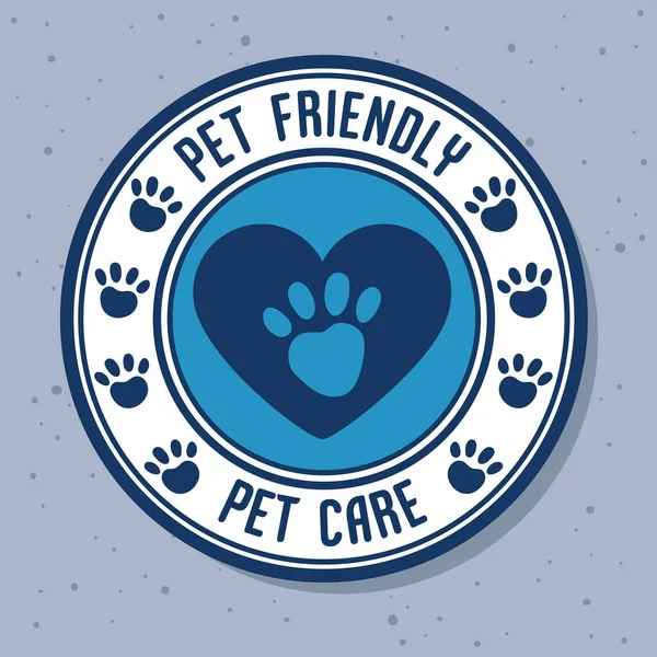 Pet friendly seal — Image vectorielle
