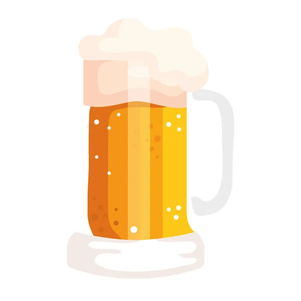 Pot de bière boisson — Image vectorielle