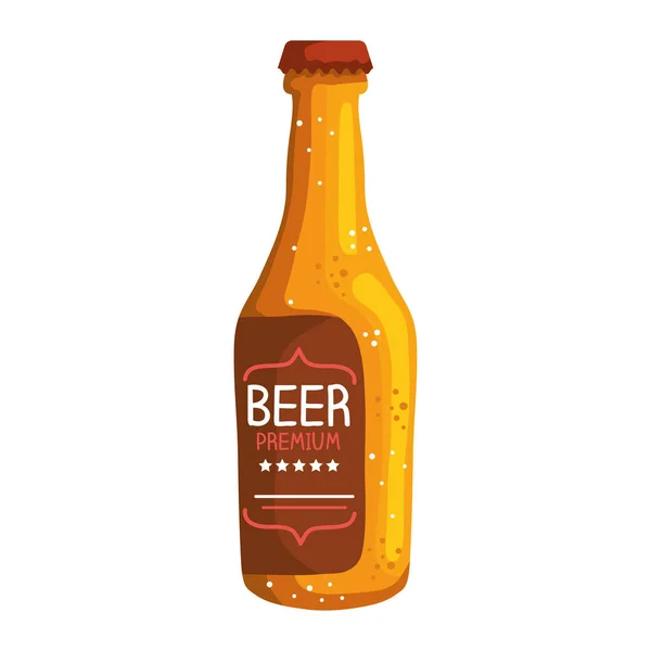 Bottiglia di birra bevanda — Vettoriale Stock