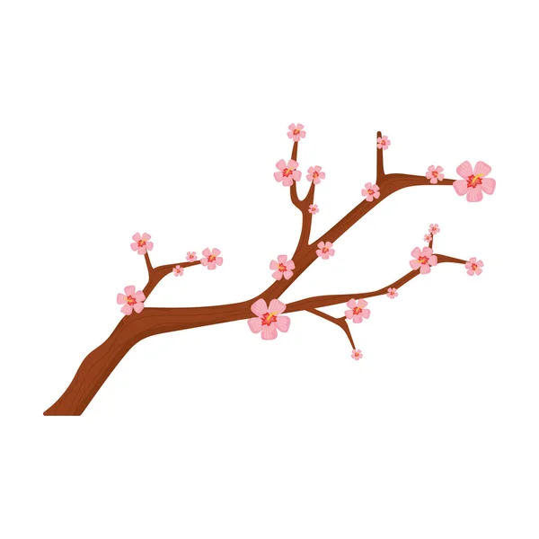 Korean tree branch — Image vectorielle