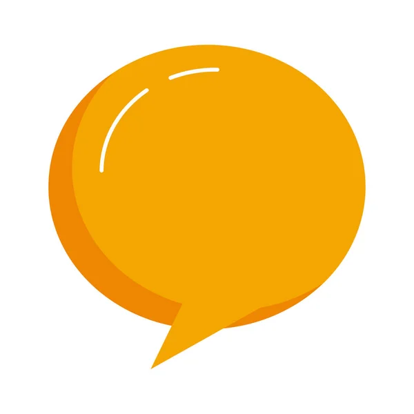 Orange speech bubble — Stock Vector