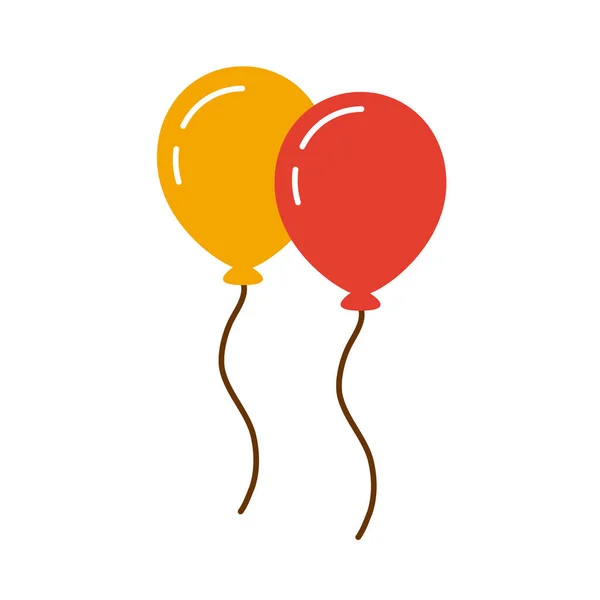气球氦气装饰 — 图库矢量图片