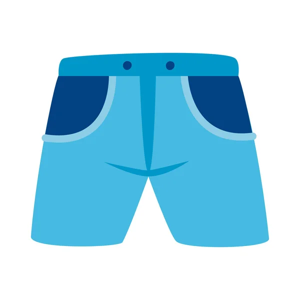 Pantaloncini blu pantaloni — Vettoriale Stock