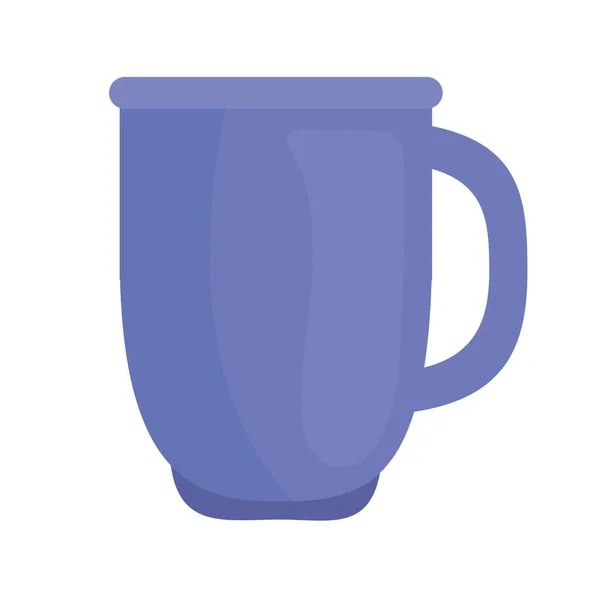 Blå kaffekopp — Stock vektor