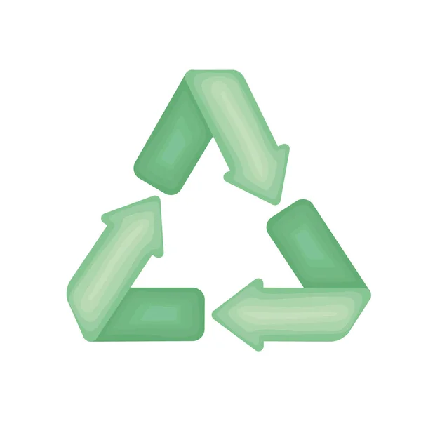 Pfeil-Symbol recyceln — Stockvektor