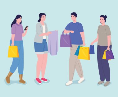 Dört kişinin alışveriş günü