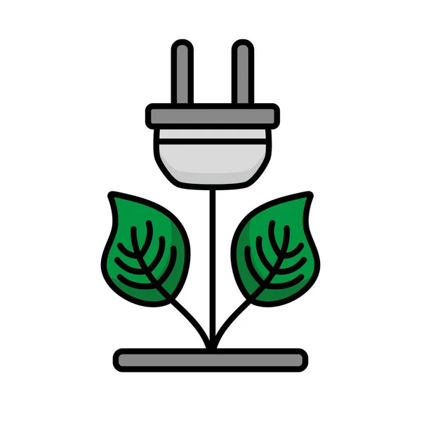 Planta de enchufe — Vector de stock