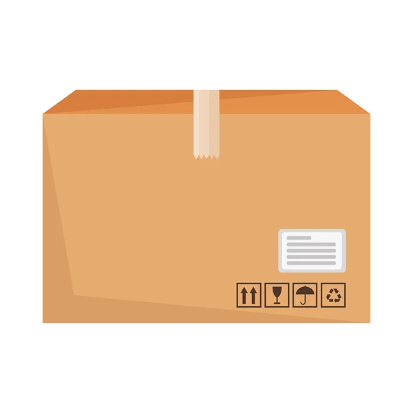 Упаковка картонної коробки — стоковий вектор