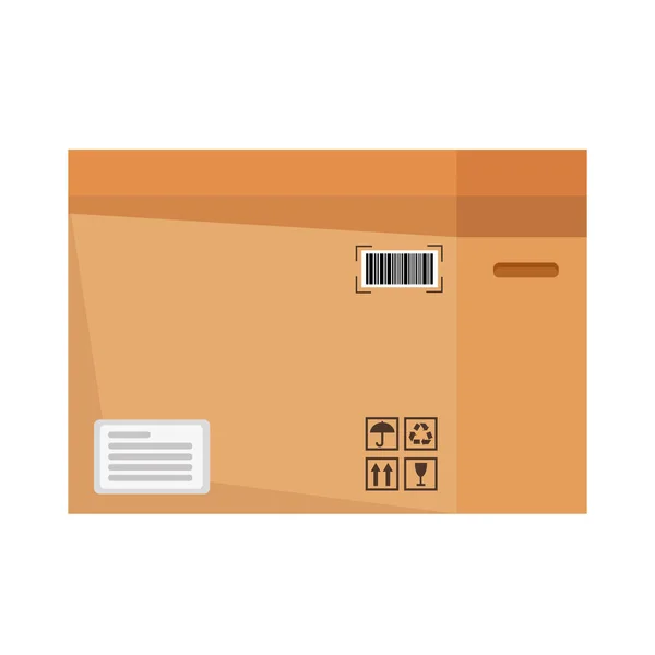 Caja de cartón embalaje — Vector de stock