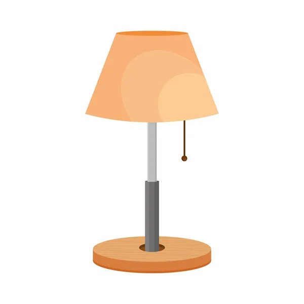 Иконка дома лампы — стоковый вектор