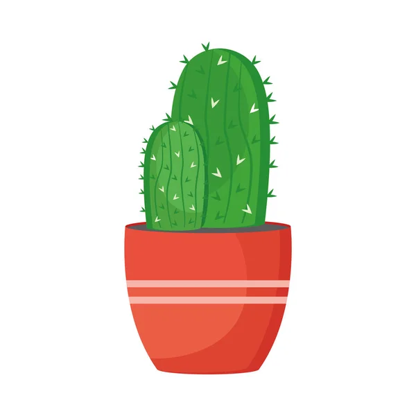 Cactu plante d'intérieur en pot — Image vectorielle
