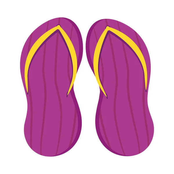 Chanclas púrpuras — Vector de stock