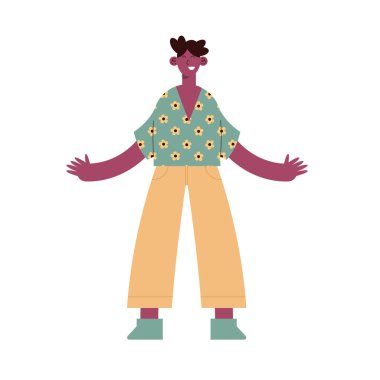 İzole edilmiş insan avatarı