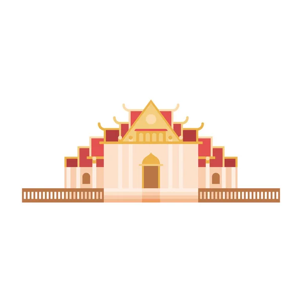 Thailand cultura templo — Archivo Imágenes Vectoriales