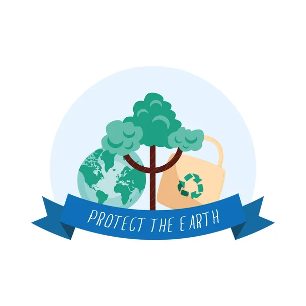 Protect the earth — Stock Vector