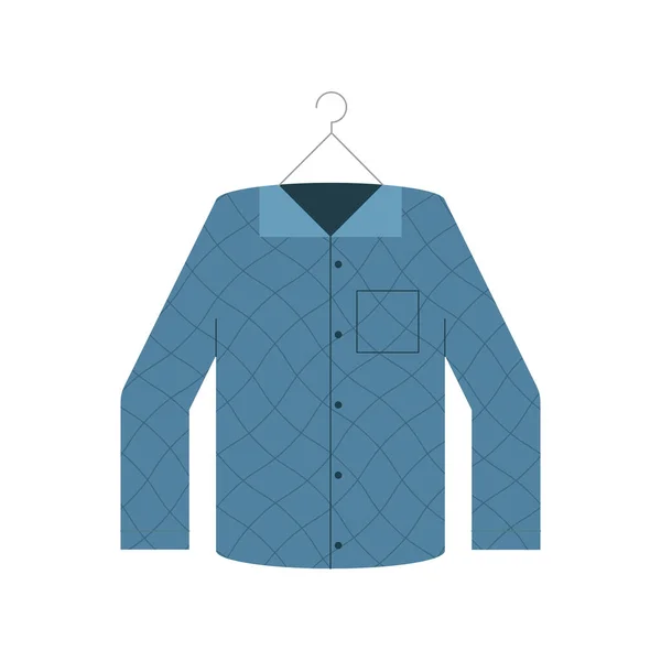 Κομψό πουκάμισο στο γάντζο — Διανυσματικό Αρχείο