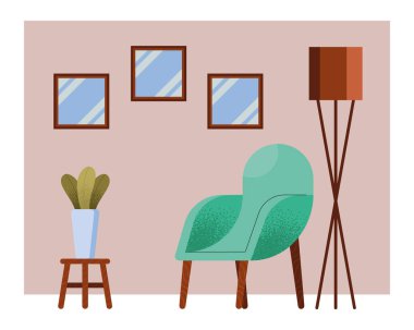 yeşil kanepe oturma odasında.