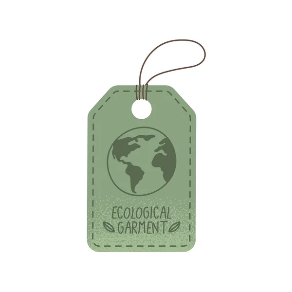 Ecological garment tag — Stock Vector