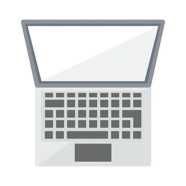 Offenes Laptop-Design — Stockvektor