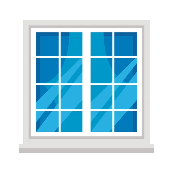 Blaues Fenster-Symbol — Stockvektor