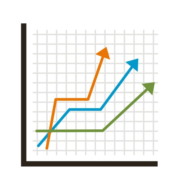 Graphique à barres infographiques — Image vectorielle