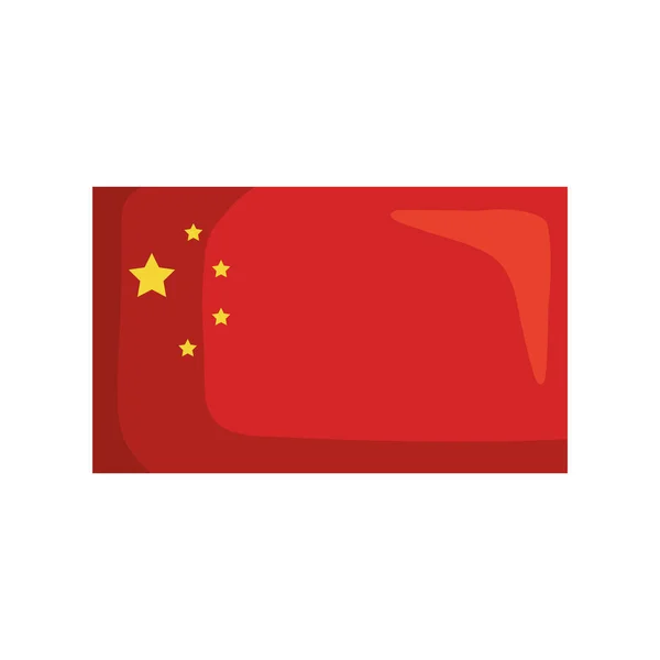 Национальный китайский флаг — стоковый вектор