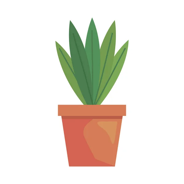 Горшок со значком домашнего растения — стоковый вектор
