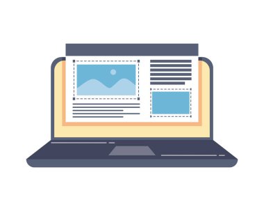 web sayfalı dizüstü bilgisayar