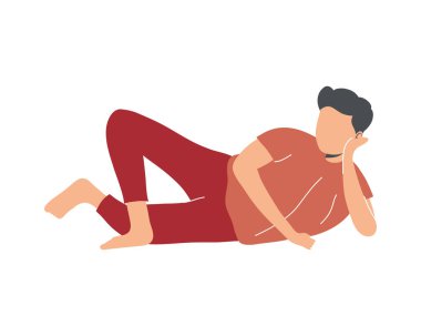 Genç adam yalan söylüyor.