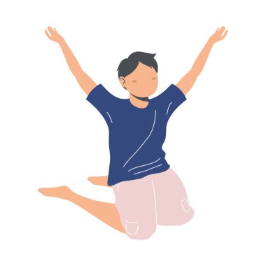 Mutlu çocuk kutluyor