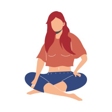 Zarları olan kadın.