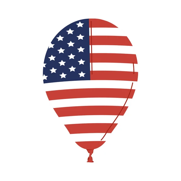 Σημαία ΗΠΑ σε αερόστατο — Διανυσματικό Αρχείο